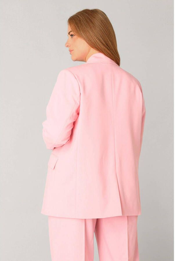 Base Level Curvy regular blazer lichtroze - Foto 2