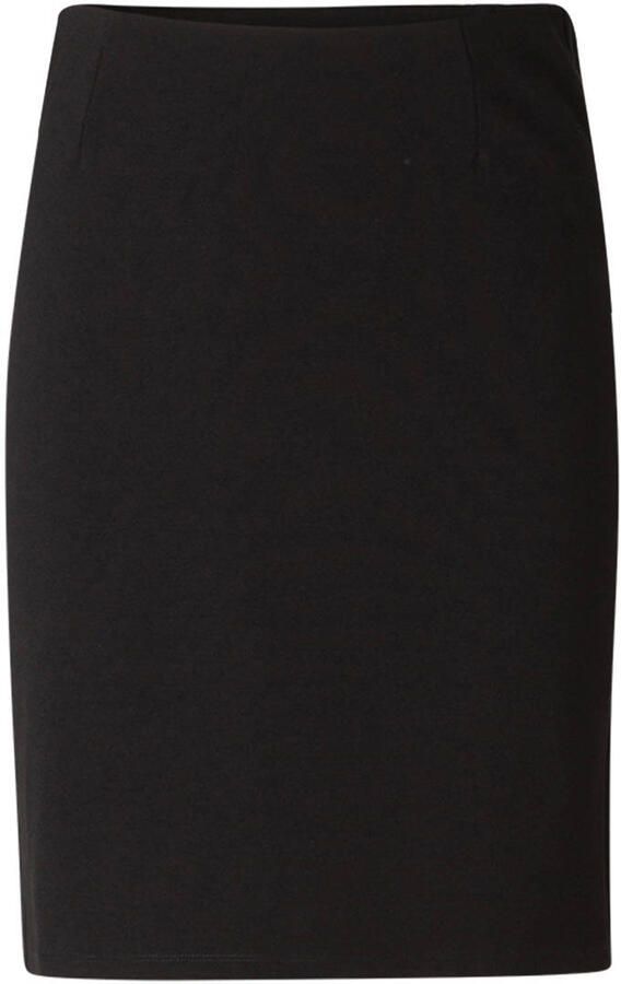 Base Level Curvy Kokerrok knievrij met viscose en stretch - Foto 3