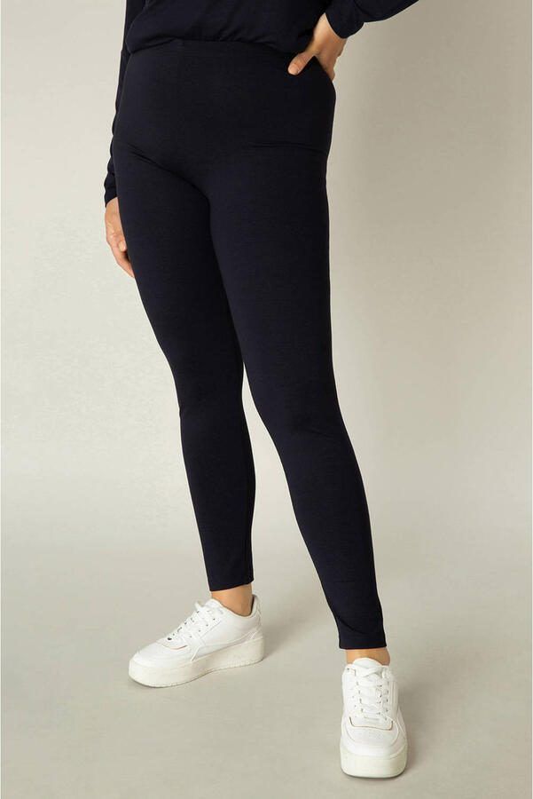 Base Level Curvy skinny legging Andrea donkerblauw - Foto 2