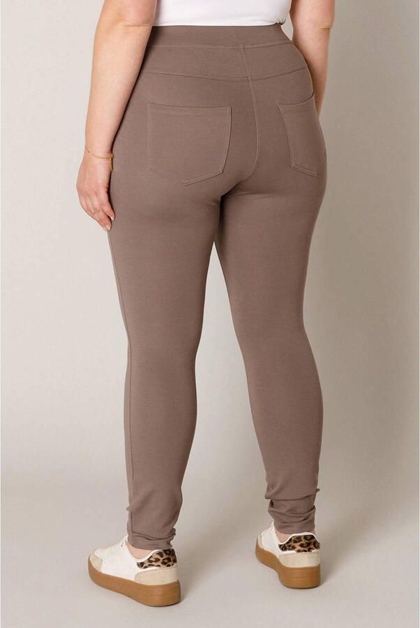 Base Level Curvy Tregging met elastische tailleband en gesuggereerde steekzakken - Foto 2