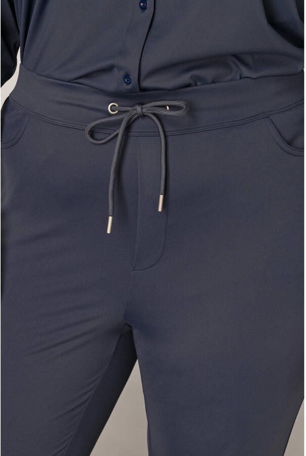 Base Level Curvy Stoffen broek Liana Zomerbroek met stretch en trekkoord in jeggings-stijl