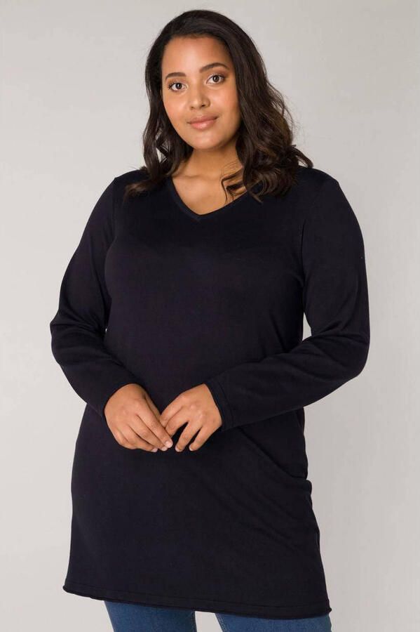 Base Level Curvy Trui met V-hals BAS-ANINE-LONG Fijntricotkwaliteit - Foto 2