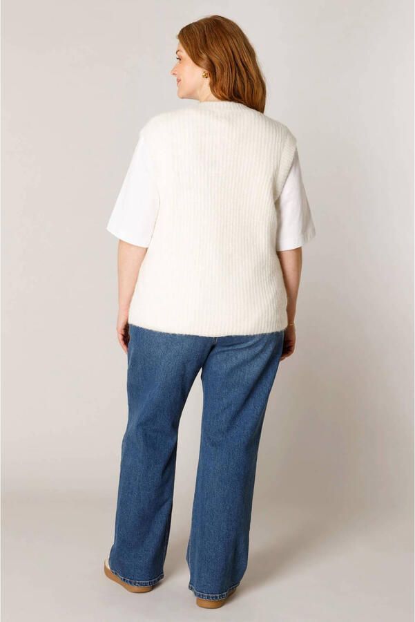 Base Level Curvy top Plus Size ecru - Foto 2