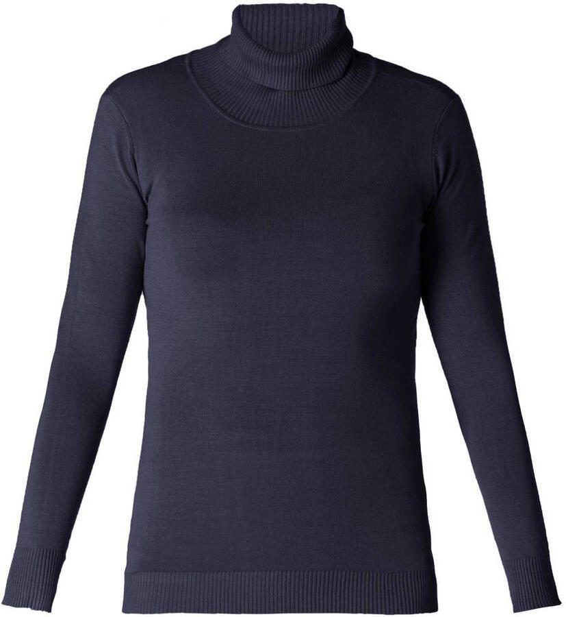 Base Level Curvy trui Yuena donkerblauw - Foto 2