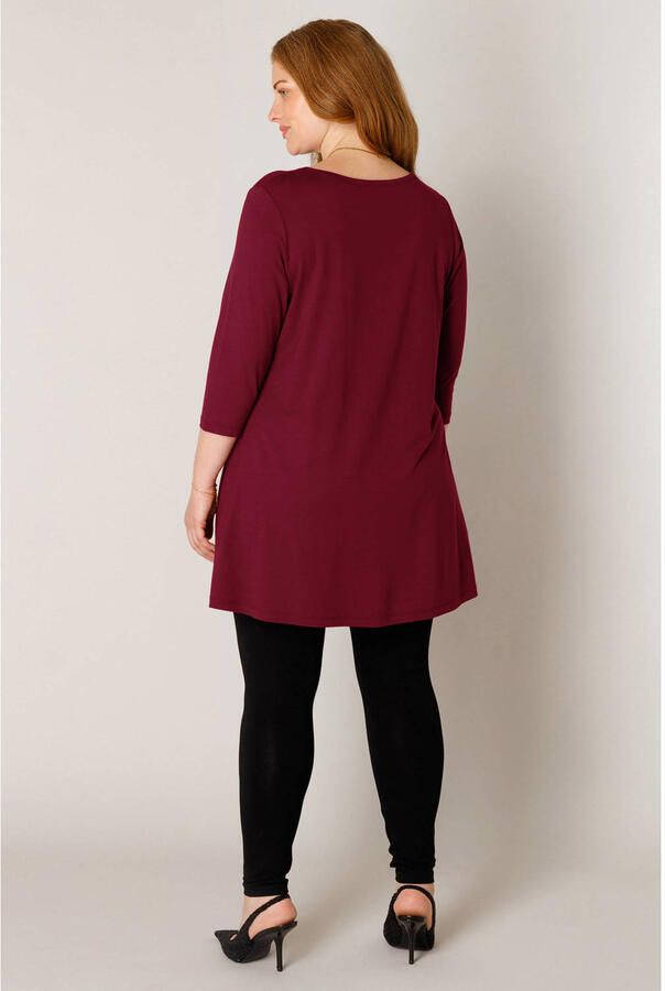 Base Level Curvy tuniek bordeaux - Foto 2