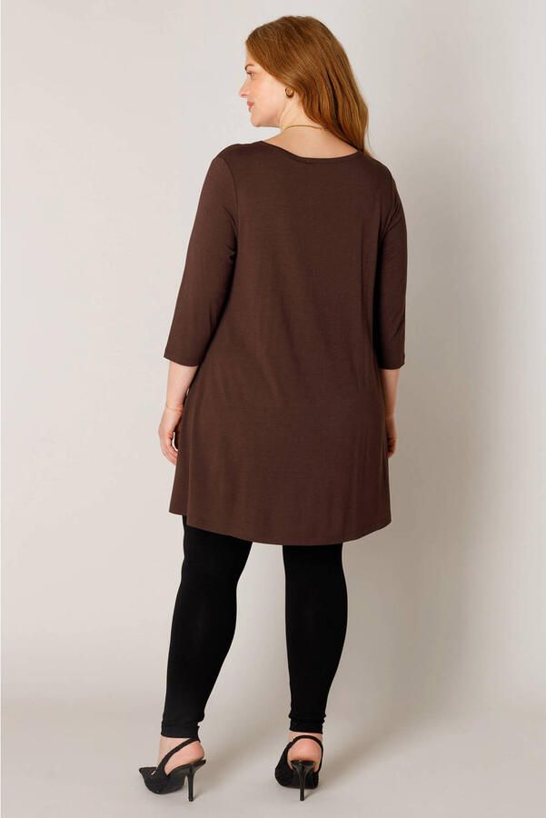 Base Level Curvy tuniektop bruin - Foto 2