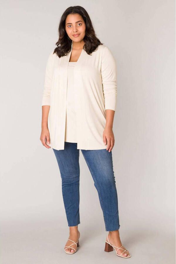 Base Level Curvy Vest Ayla Zacht vormvast tricot in viscose-mixkwaliteit