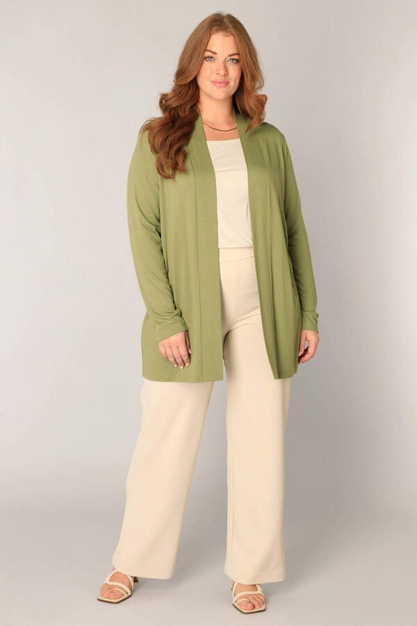 Base Level Curvy vest fijn gebreid