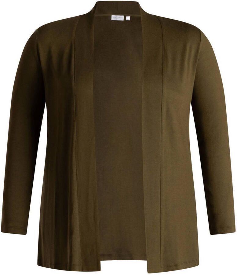 Base Level Curvy vest fijn gebreid