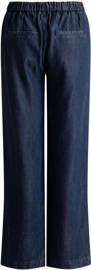 Base Level Curvy wide leg broek Plus Size donkerblauw - Foto 3