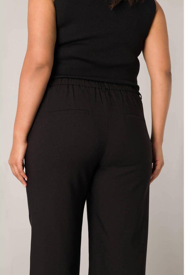 Base Level Curvy wide leg high waist pantalon zwart - Foto 2