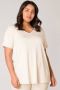 Base Level Curvy basic T-shirt Alba beige - Thumbnail 1