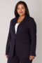 Base Level Curvy blazer Yacey donkerblauw - Thumbnail 1