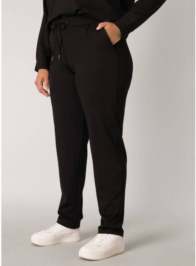 Base Level Curvy slim fit sweatpants Yoanna zwart