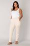 Base Level Curvy cropped tapered fit broek Yoella light beige - Thumbnail 1