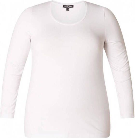 Base Level Curvy Shirt met lange mouwen met een ronde hals