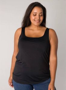 Base Level Curvy singlet Yanne zwart