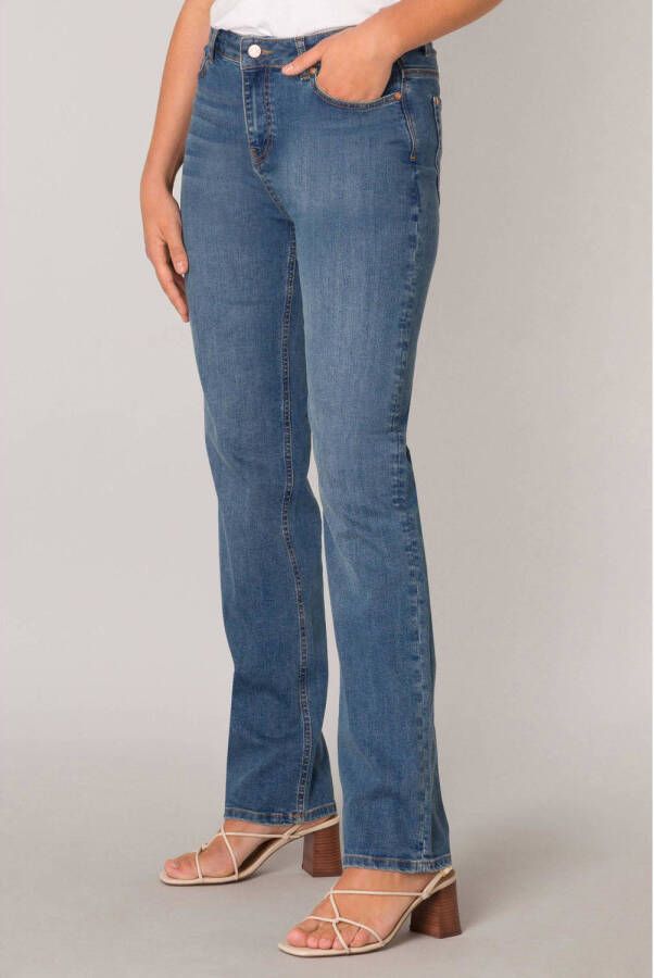 Base Level high waist straight fit jeans Elif light denim