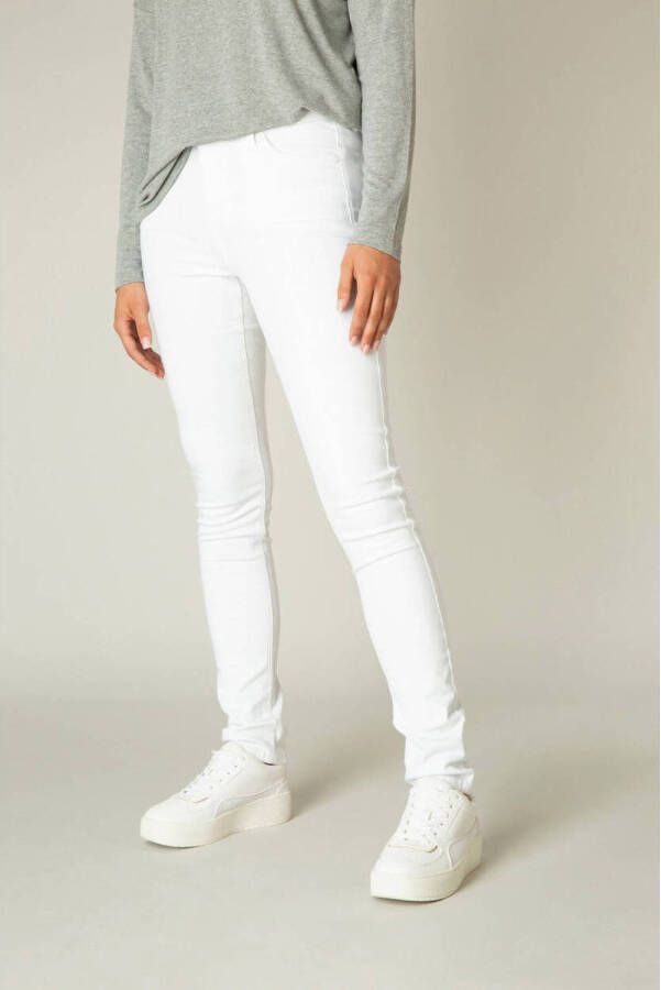 Base Level regular waist slim fit jeans Mell wit