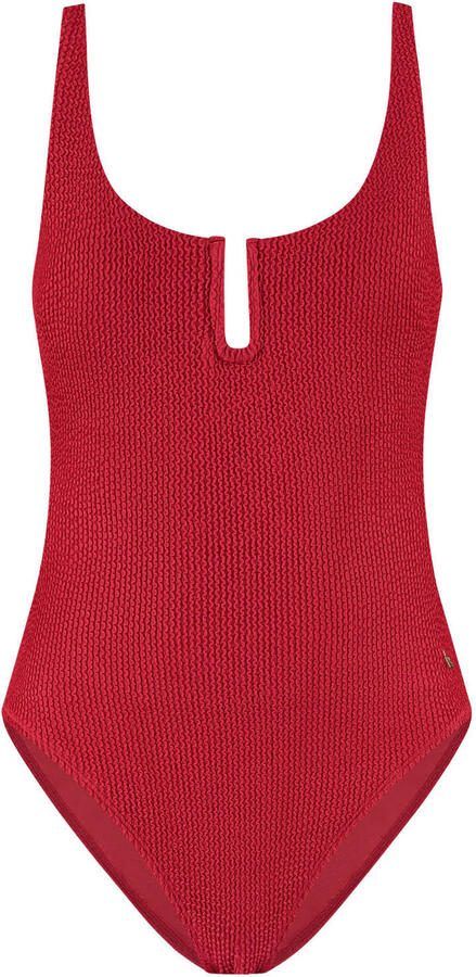 Beachlife badpak met textuur rood - Foto 3