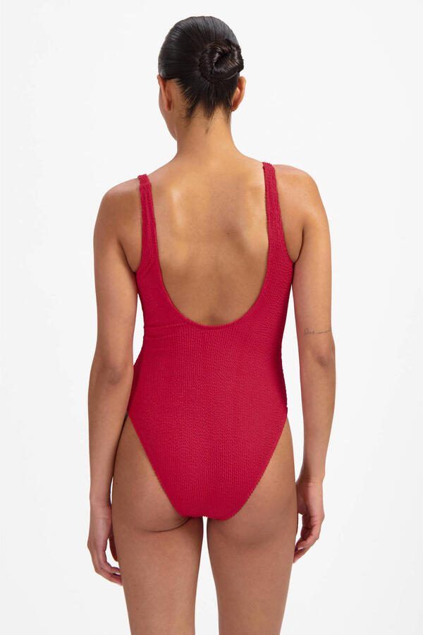 Beachlife badpak met textuur rood - Foto 2