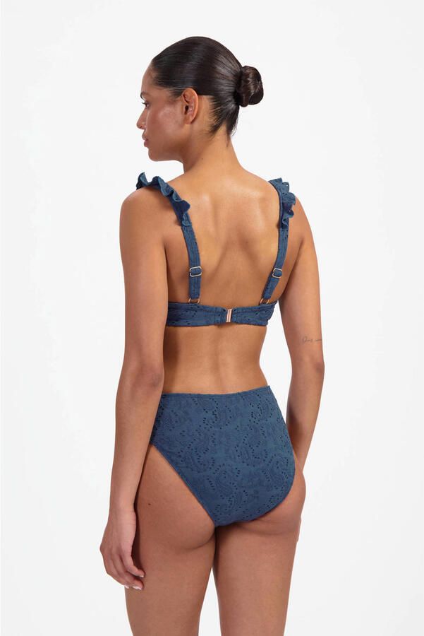 Beachlife bikinibroekje broderie anglaise donkerblauw - Foto 2