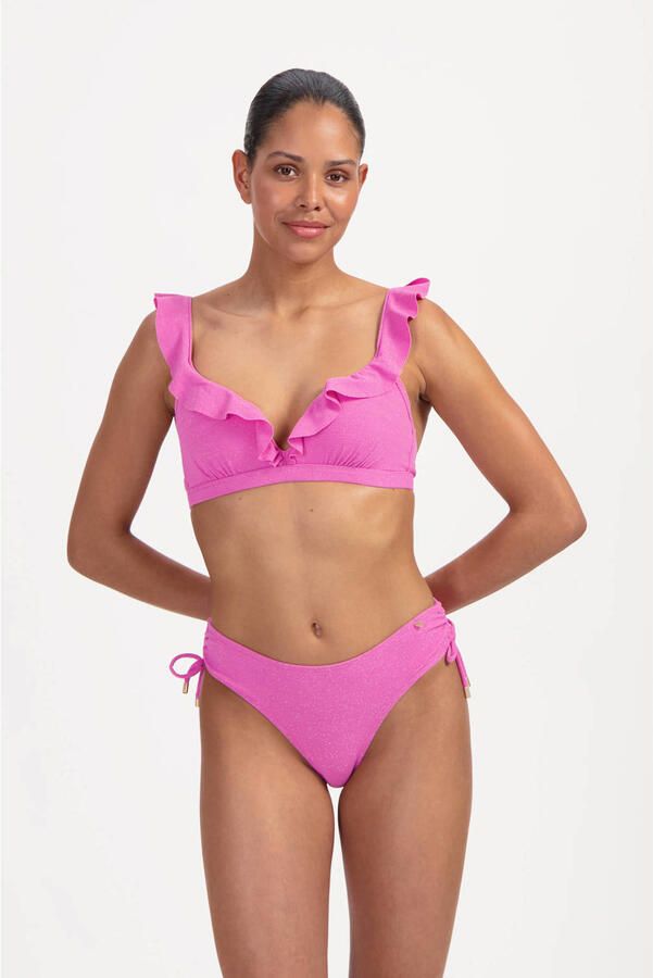 Beachlife bikinibroekje met lurex roze - Foto 3