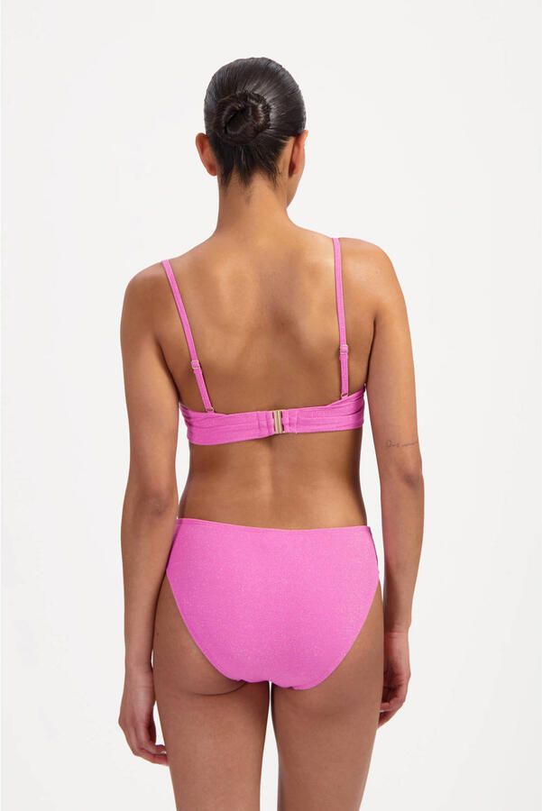 Beachlife Pink Shimmer Mid Waist Bottom Dames - Foto 2