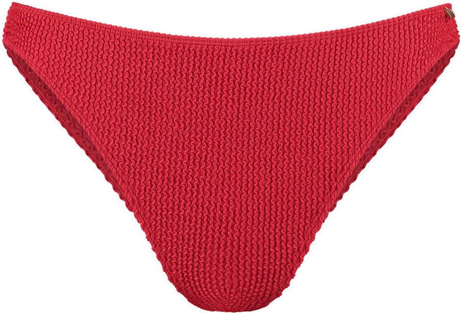 Beachlife brazilian bikinibroekje met textuur rood - Foto 2