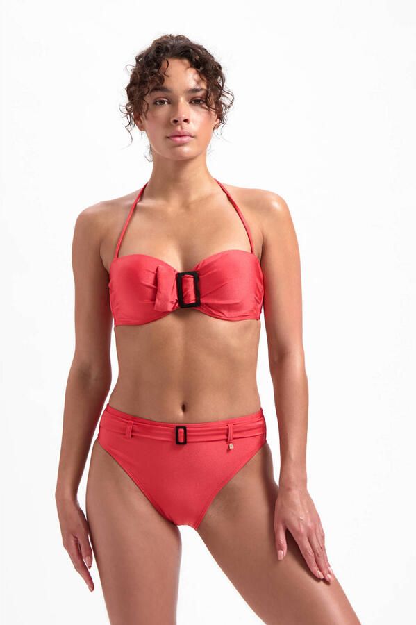 Beachlife high waist bikinibroekje rood