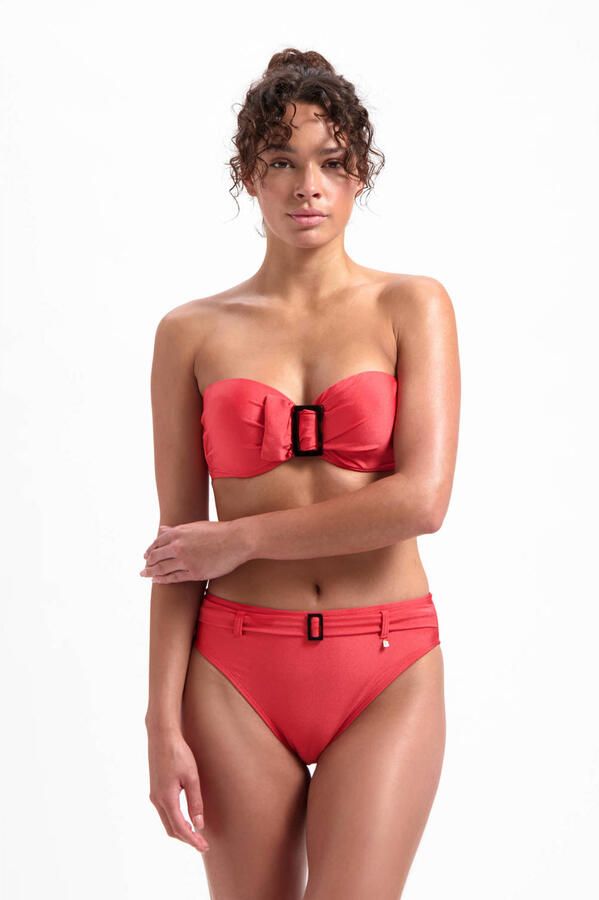 Beachlife high waist bikinibroekje rood - Foto 2