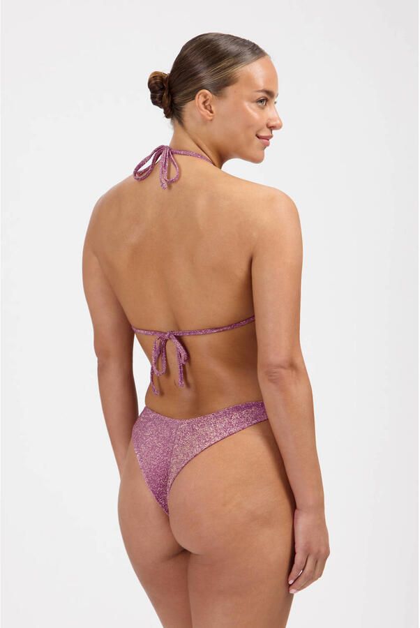 Beachlife Limited brazilian bikinibroekje met lurex mauve - Foto 2