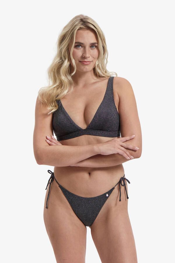 Beachlife Limited strik bikinibroekje met lurex zwart
