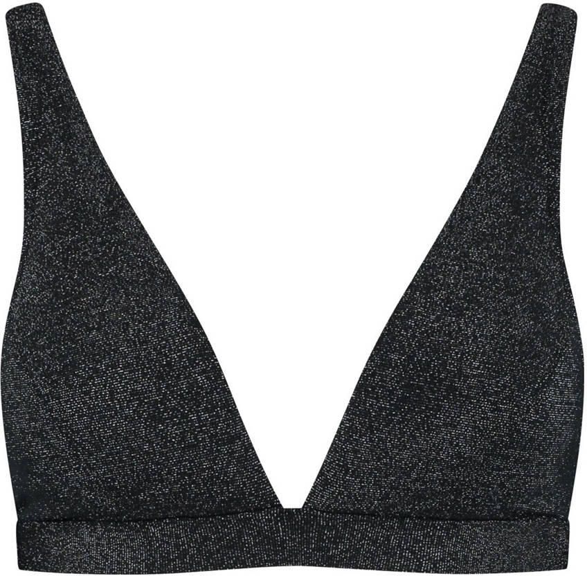 Beachlife Limited voorgevormde bikinitop met lurex zwart