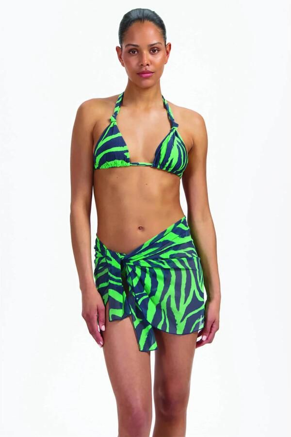 Beachlife Green Tiger Pareo Dames