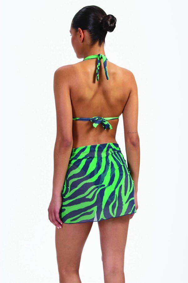 Beachlife pareo groen donkerblauw - Foto 3