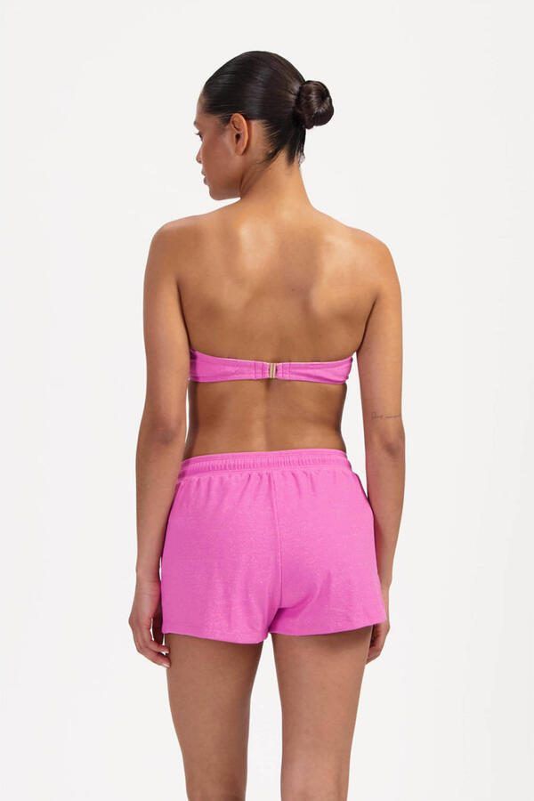 Beachlife strandshort met lurex roze - Foto 2