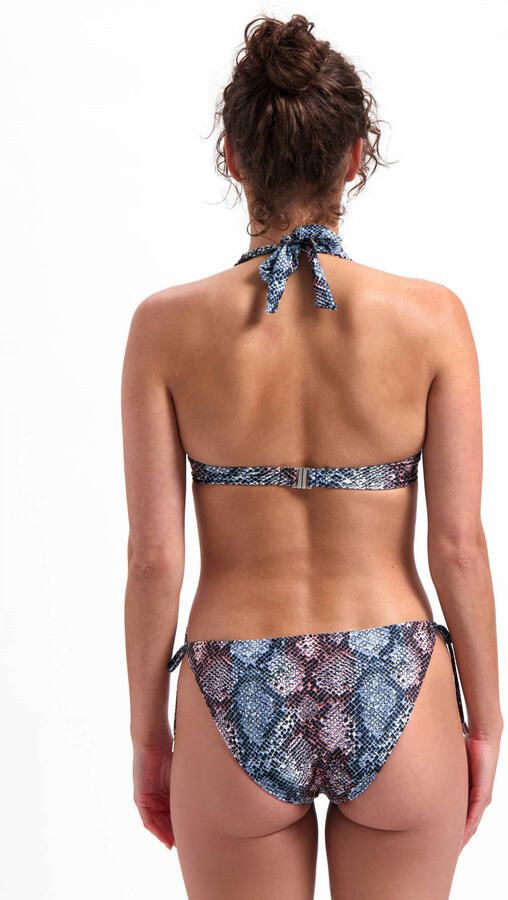 Beachlife strik bikinibroekje blauw roze wit - Foto 2