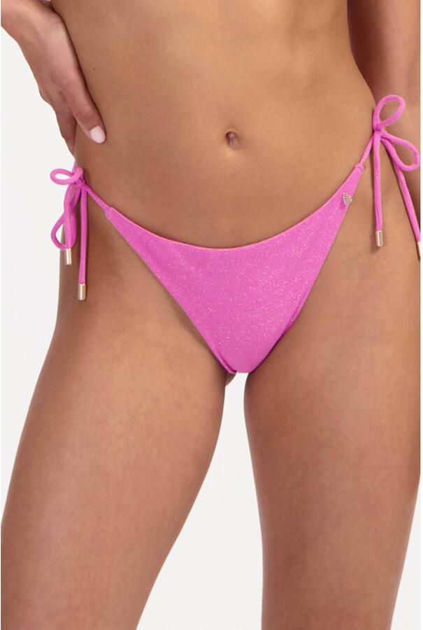Beachlife Pink Shimmer Mid Waist Bottom Dames