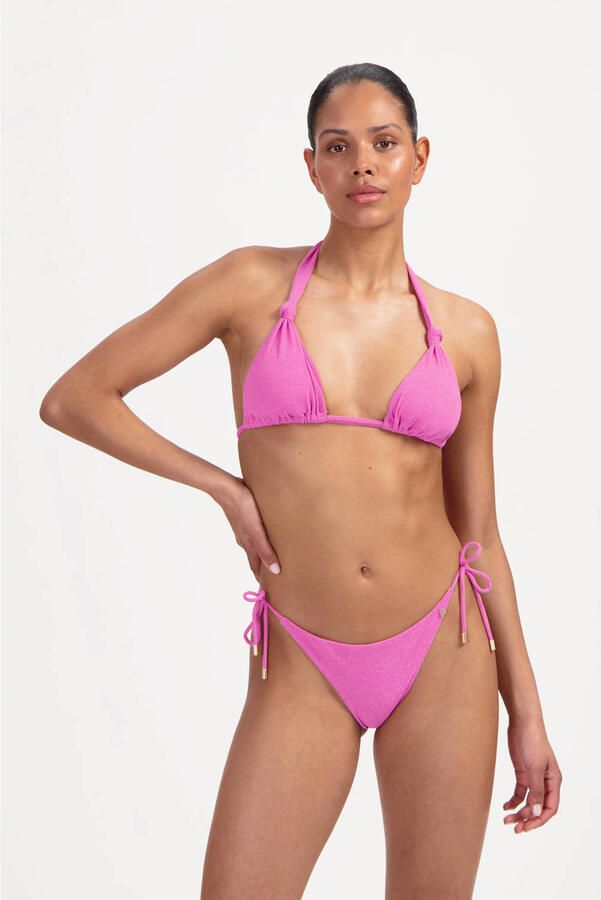 Beachlife Pink Shimmer Mid Waist Bottom Dames - Foto 3