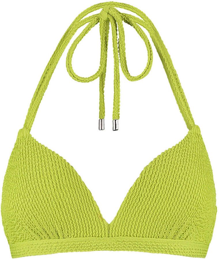 Beachlife voorgevormde halter bikinitop met textuur lichtgroen - Foto 2