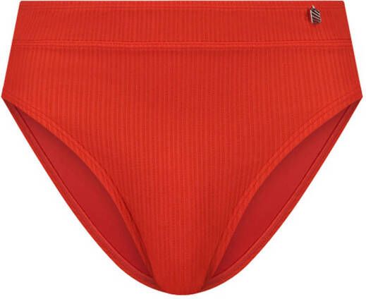Beachlife high waist bikinibroekje rood