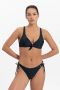 Beachlife strik bikinibroekje met panterprint donkerblauw zwart - Thumbnail 1