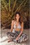 Beachlife x Monica Geuze high leg bikinibroekje metallic zilver - Thumbnail 1