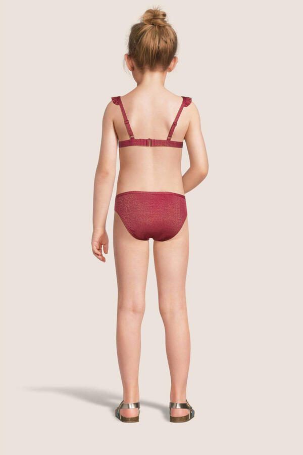 BEACHWAVE bikini met ruches en lurex roze - Foto 2