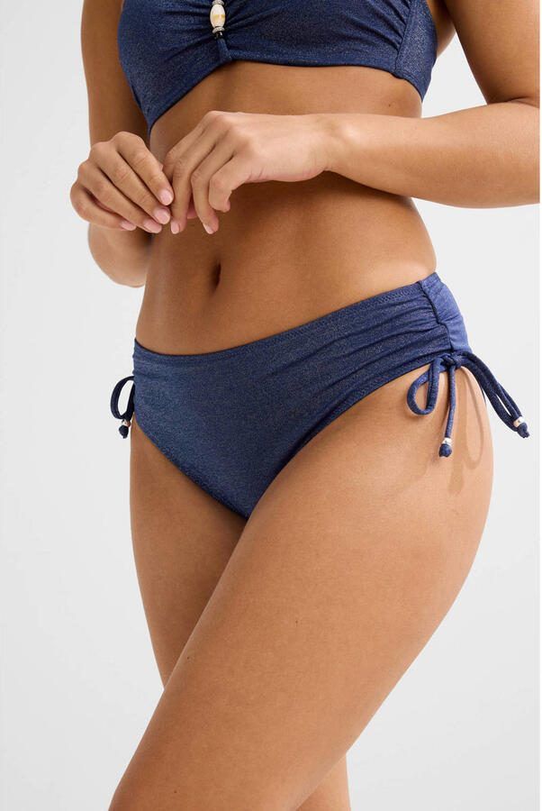 BEACHWAVE bikinibroekje met lurex donkerblauw