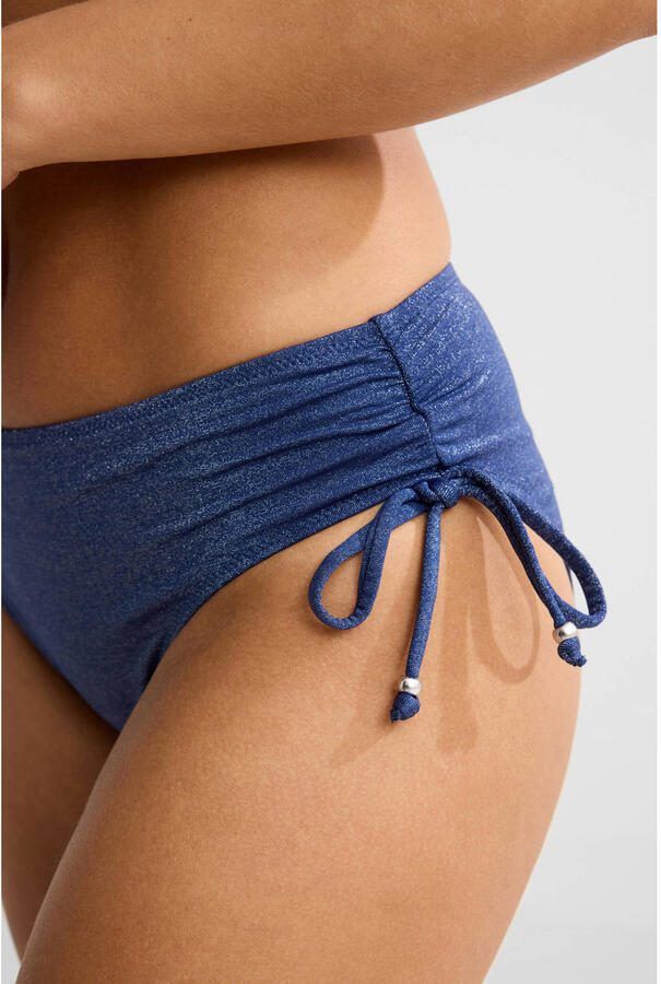 BEACHWAVE bikinibroekje met lurex donkerblauw - Foto 2