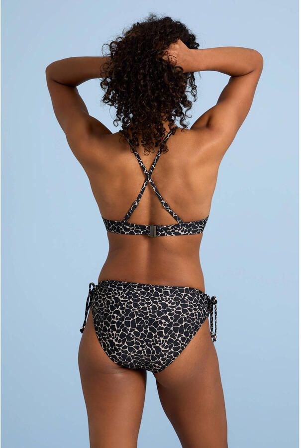 BEACHWAVE bikinislip zwart beige - Foto 3