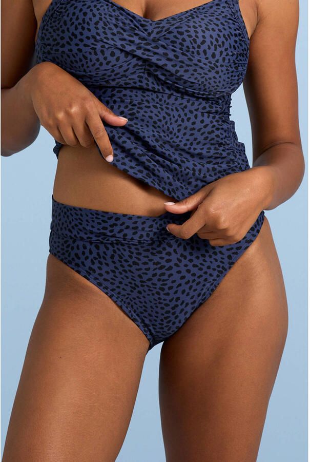 BEACHWAVE bikinislip zwart blauw - Foto 2