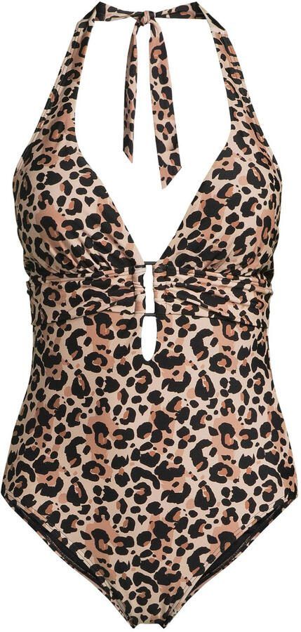 BEACHWAVE corrigerend badpak beige zwart